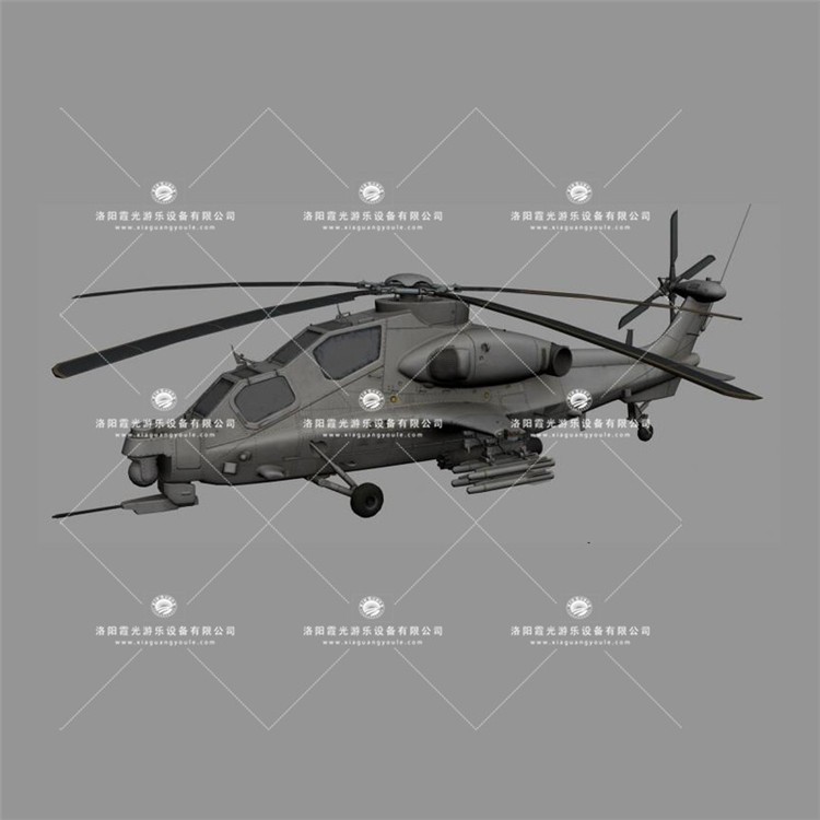 肃宁武装直升机3D模型